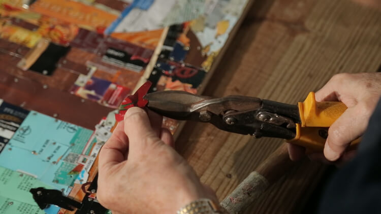 拼貼花朵特寫照